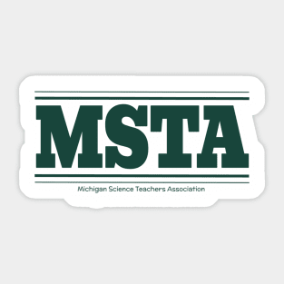 MSTA Old School East Lansing Green Sticker
